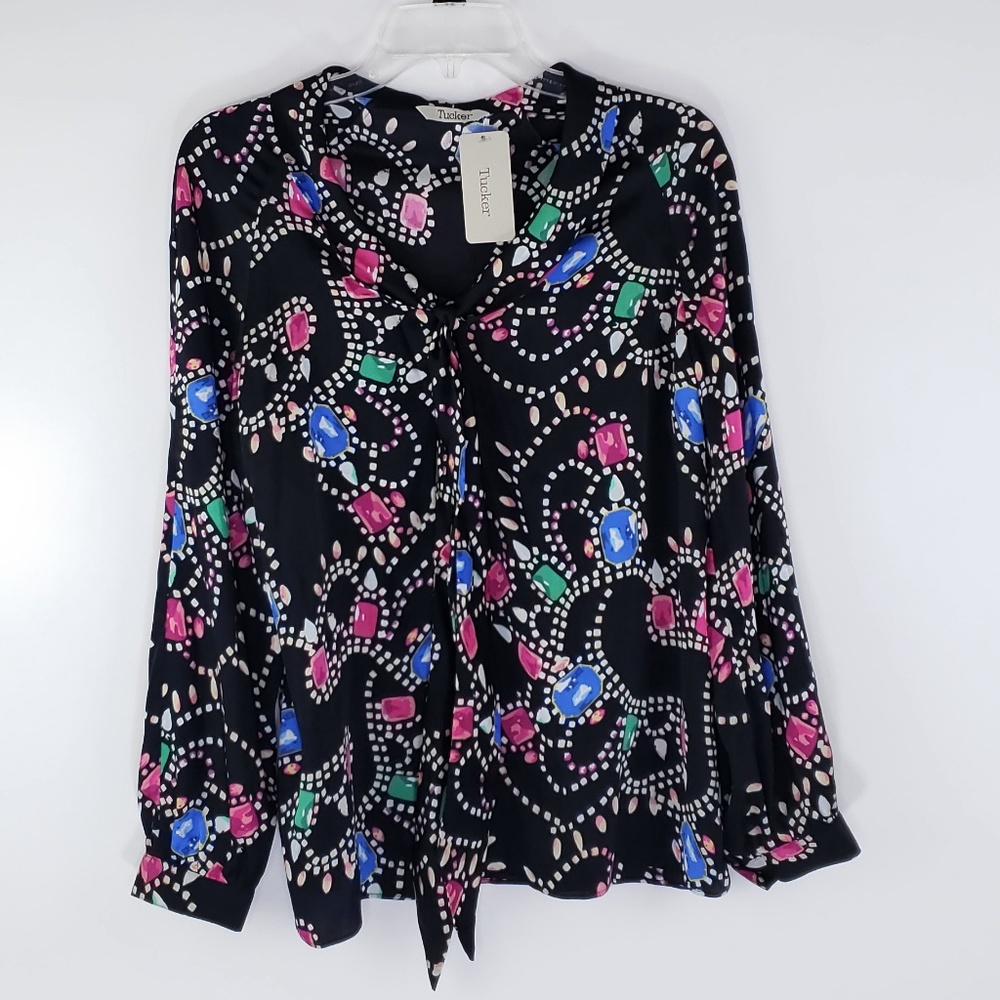 **Store CLOSING SALE** Tucker The Tie Front Blouse Jewels Tops